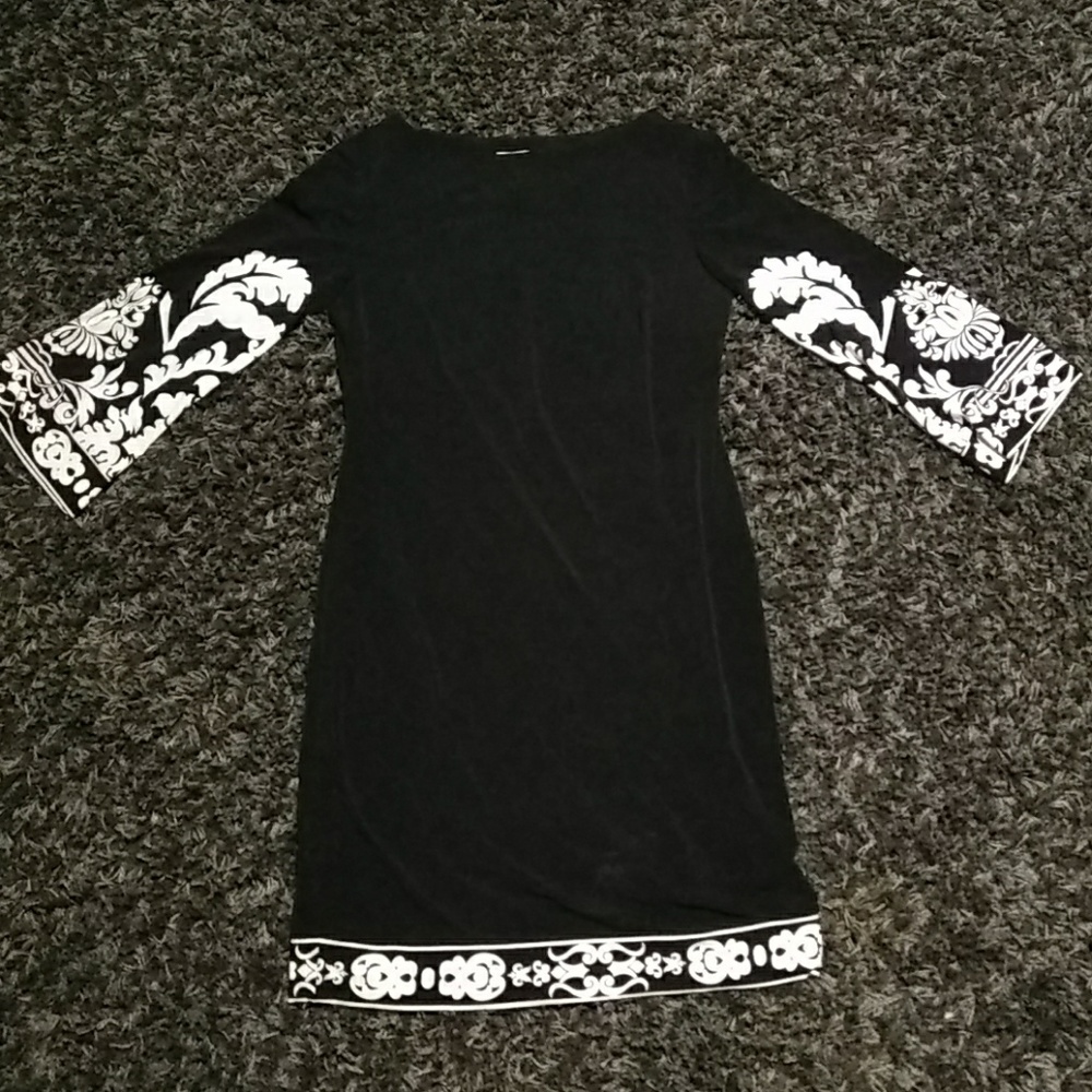 NWOT Donna Morgan black and white dress sz 2